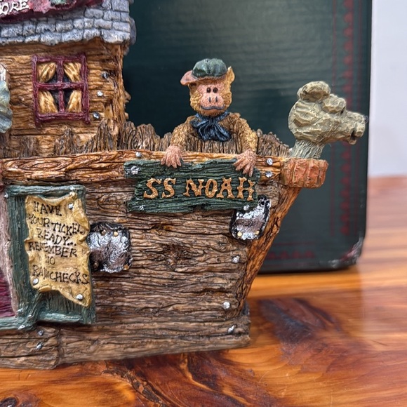 NIB 1995 Vtg Boyds Bears SS Noah The Ark Large Figurine - Picture 5 of 9